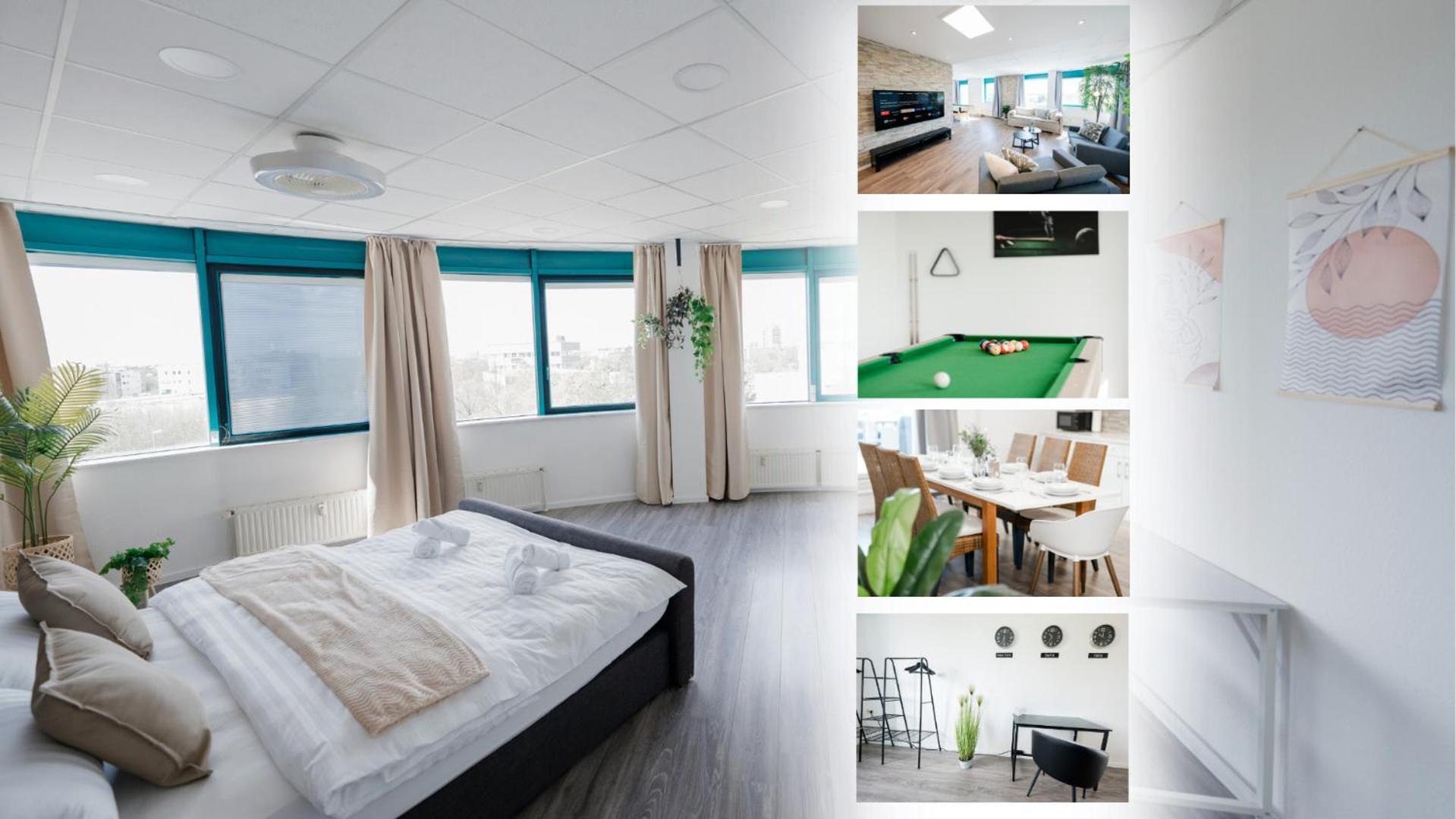 Apartment Design Penthouse - 4sz - 2baeder - Whirlpool - 2 Parkplaetze - Dachterrasse